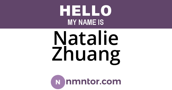 Natalie Zhuang