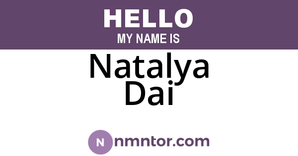 Natalya Dai