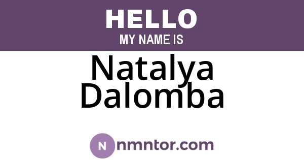 Natalya Dalomba