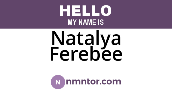 Natalya Ferebee