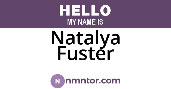 Natalya Fuster