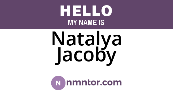 Natalya Jacoby