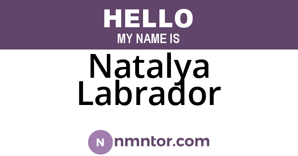 Natalya Labrador
