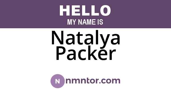 Natalya Packer