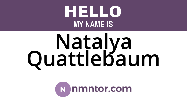 Natalya Quattlebaum