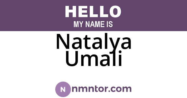 Natalya Umali
