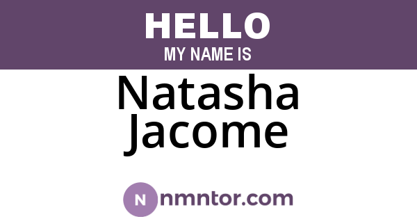 Natasha Jacome