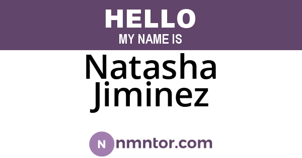 Natasha Jiminez