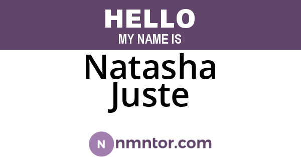 Natasha Juste