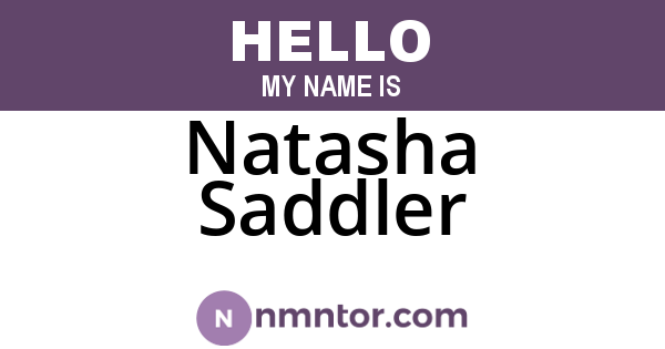 Natasha Saddler