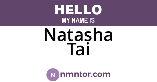 Natasha Tai