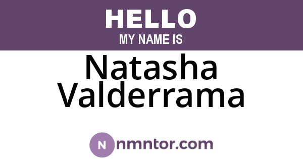 Natasha Valderrama