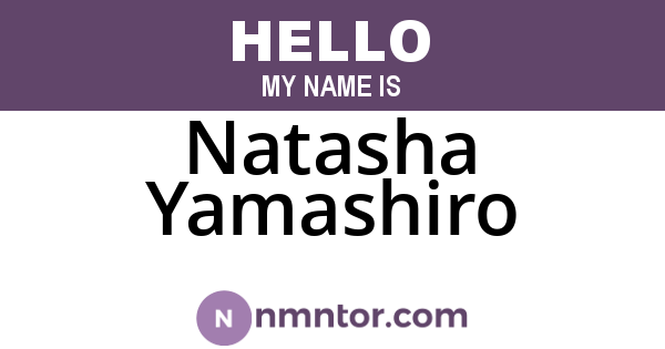 Natasha Yamashiro