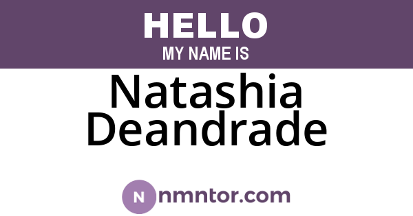 Natashia Deandrade