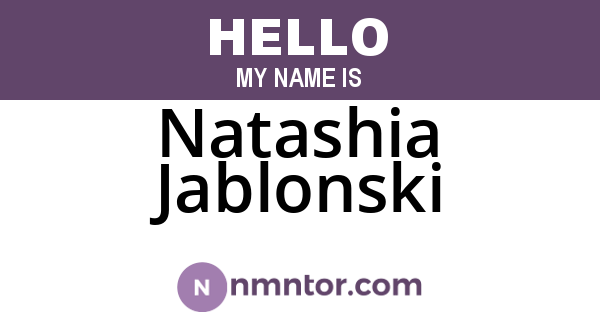 Natashia Jablonski