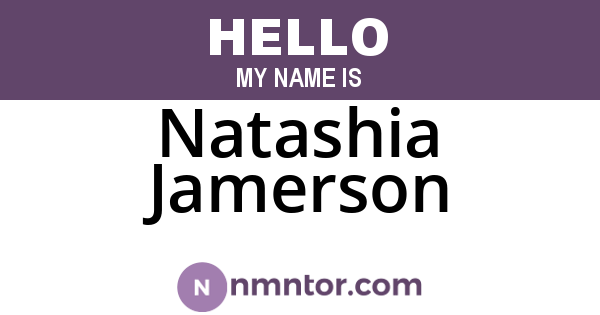 Natashia Jamerson