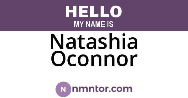 Natashia Oconnor