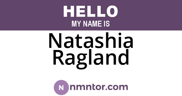 Natashia Ragland