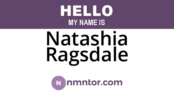 Natashia Ragsdale