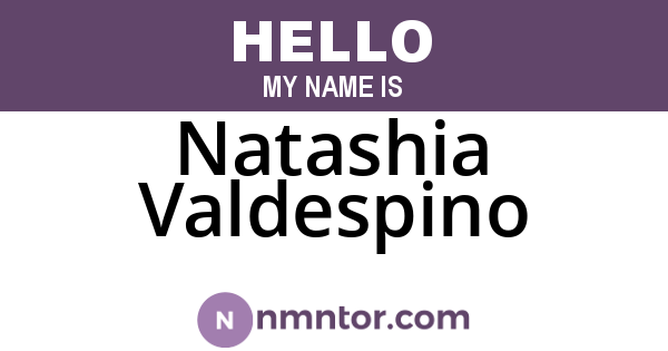 Natashia Valdespino