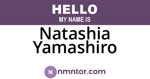 Natashia Yamashiro