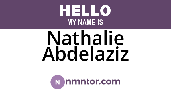 Nathalie Abdelaziz