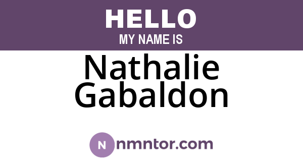 Nathalie Gabaldon