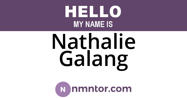 Nathalie Galang