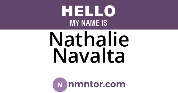 Nathalie Navalta