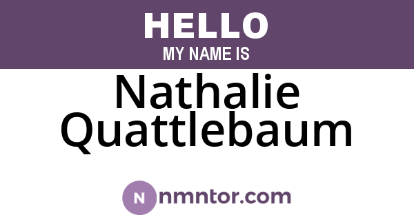Nathalie Quattlebaum