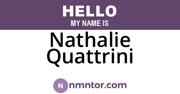 Nathalie Quattrini