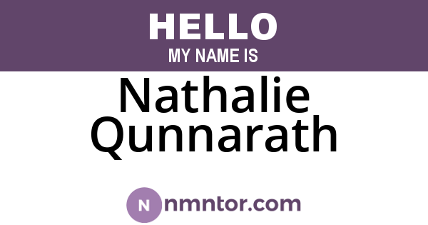 Nathalie Qunnarath