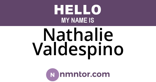 Nathalie Valdespino