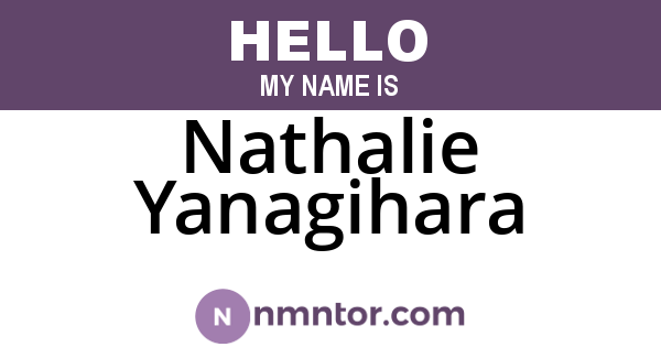 Nathalie Yanagihara