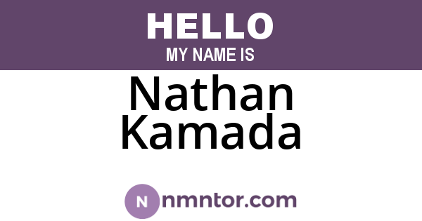 Nathan Kamada