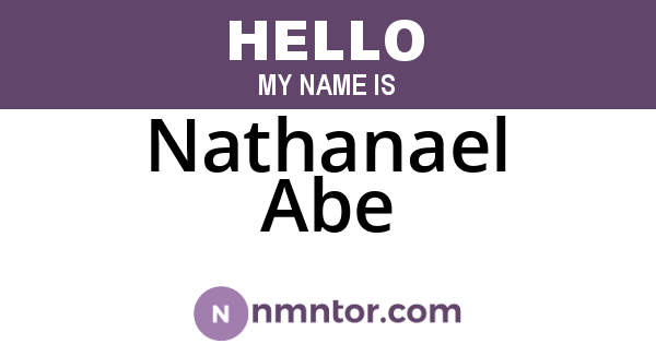 Nathanael Abe