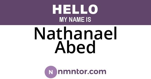 Nathanael Abed