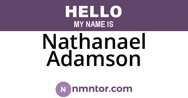 Nathanael Adamson