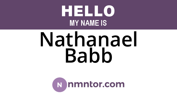 Nathanael Babb