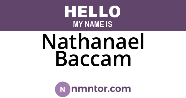Nathanael Baccam