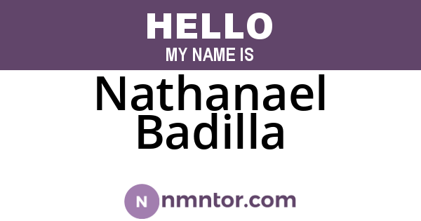 Nathanael Badilla
