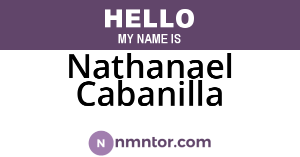 Nathanael Cabanilla
