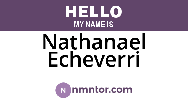 Nathanael Echeverri