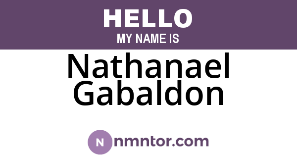 Nathanael Gabaldon