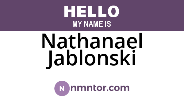 Nathanael Jablonski