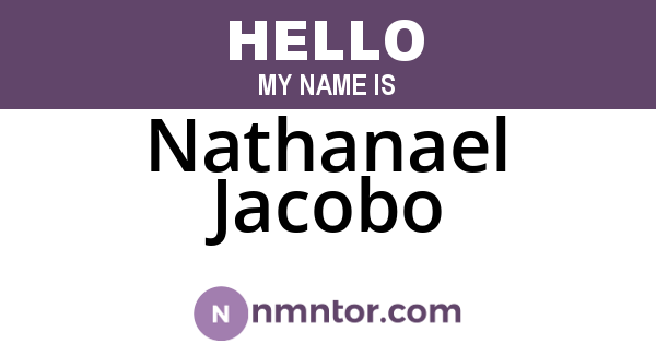 Nathanael Jacobo