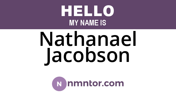 Nathanael Jacobson