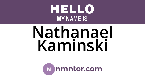 Nathanael Kaminski