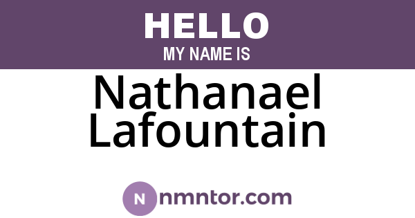 Nathanael Lafountain