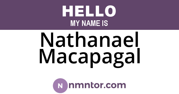 Nathanael Macapagal